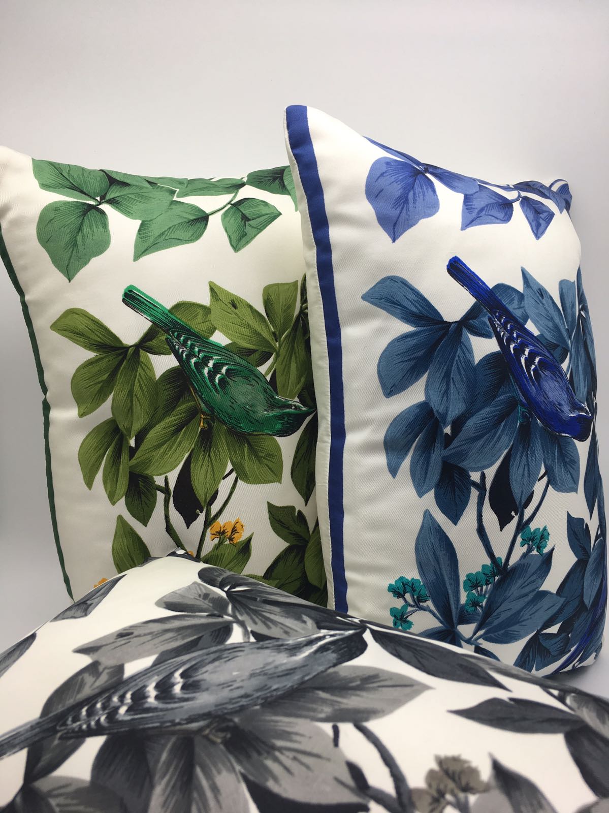 Silk bird cushion - Natalia Willmott