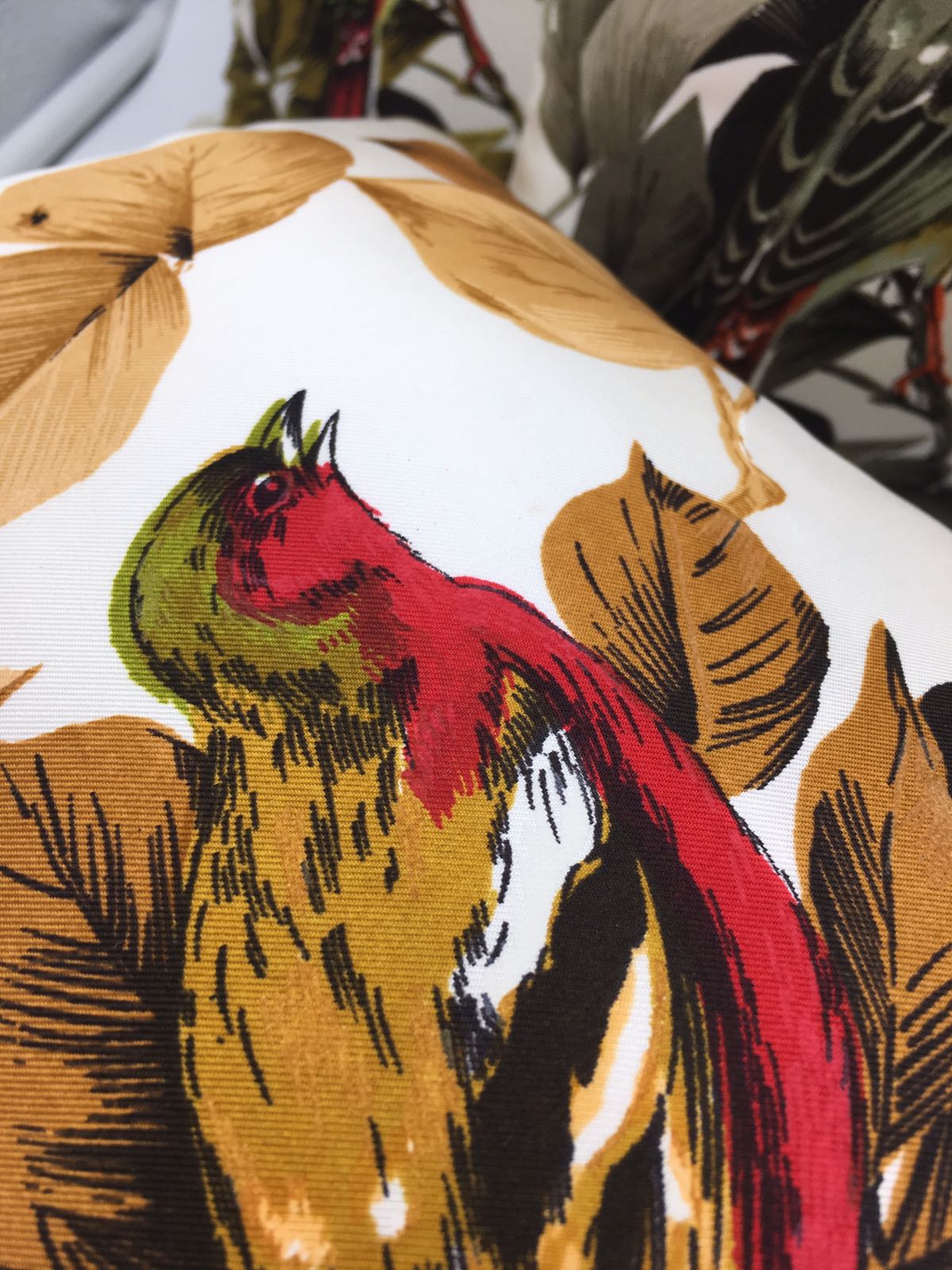 Silk bird cushion - Natalia Willmott