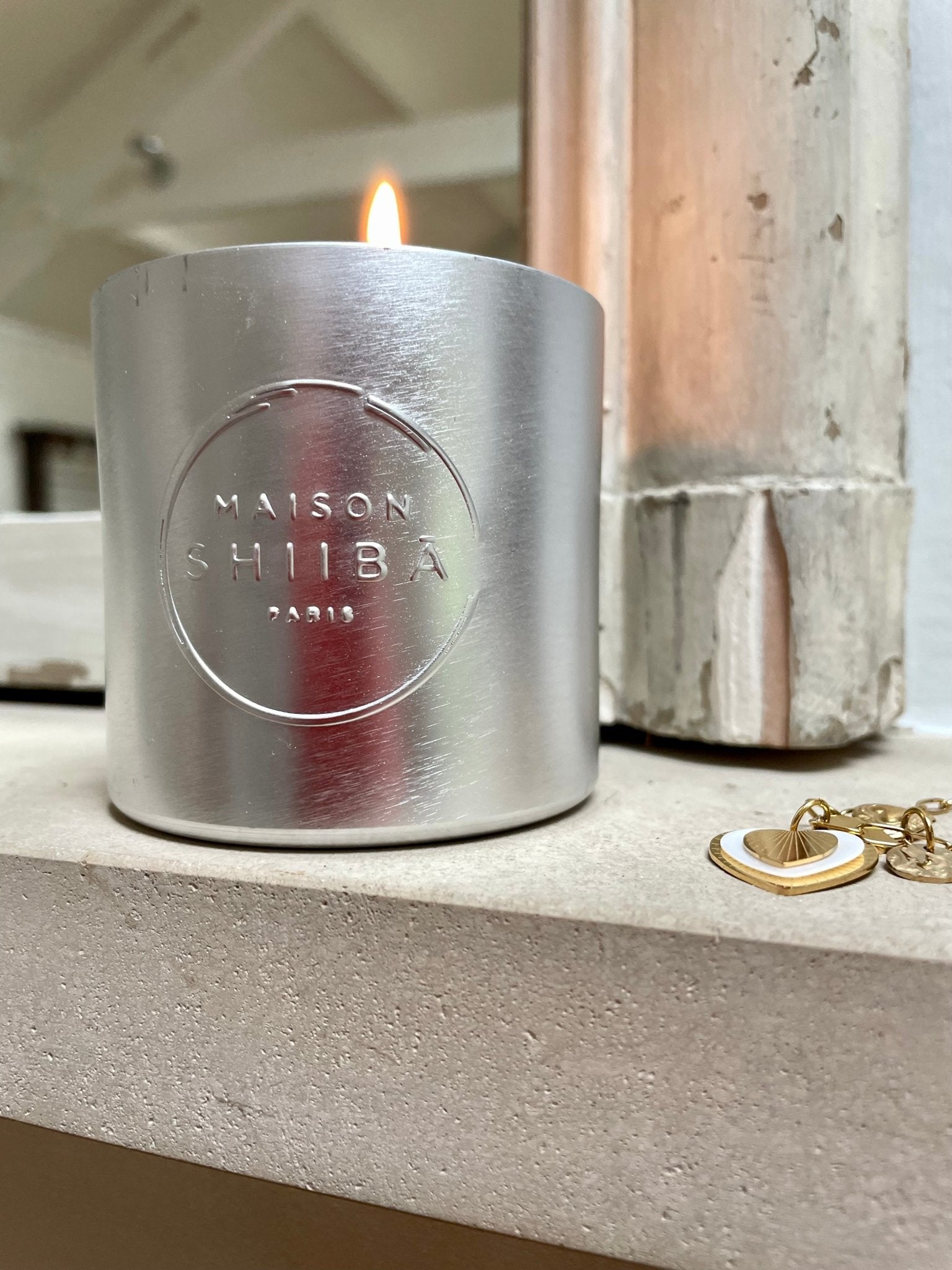 Silver candle with secret message - Natalia Willmott