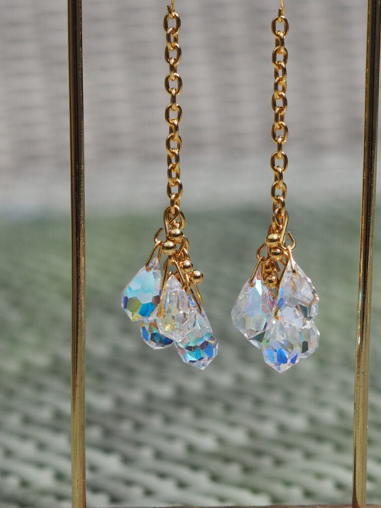 Sparkle Crystal drop earrings - Natalia Willmott