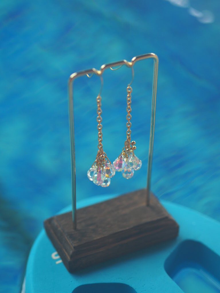 Sparkle Crystal drop earrings - Natalia Willmott