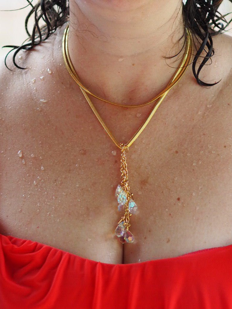 Sparkle Crystal drop necklace - Natalia Willmott
