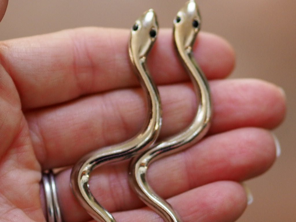 Sphinx snake vintage earrings - Natalia Willmott