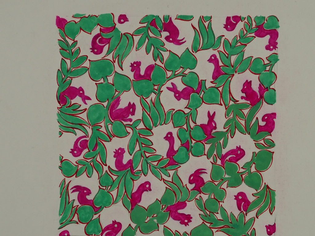 Spring textile design - Natalia Willmott