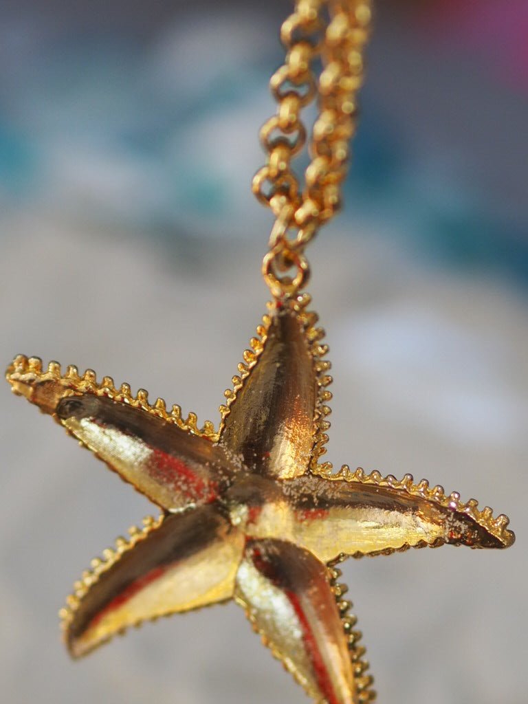 Starfish drop chain necklace - Natalia Willmott