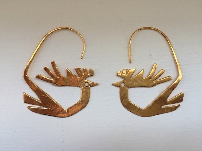 Stylised Stag - cerfs volants - earrings by Elisabeth Riveiro - Natalia Willmott