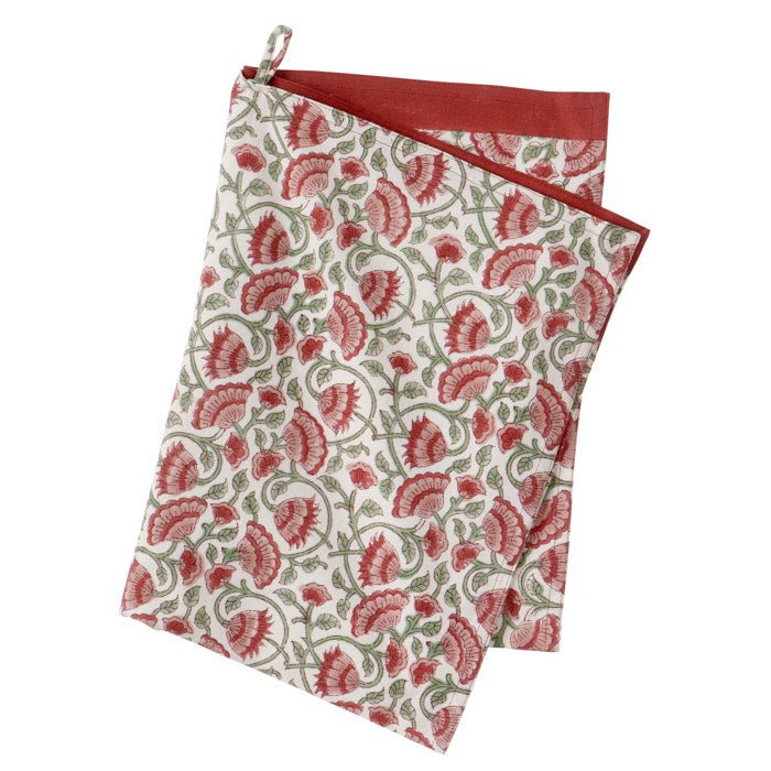 Tea Towel / hand towel Mysore Ruby - Natalia Willmott