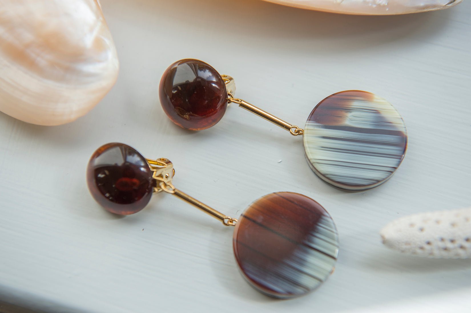 Tiger drop earrings - Natalia Willmott