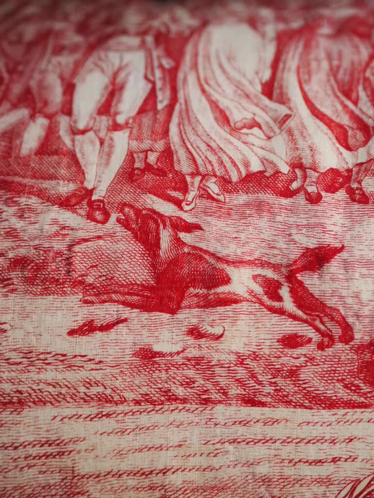 Toile de Nantes Noces du village- wedding cushion - Natalia Willmott