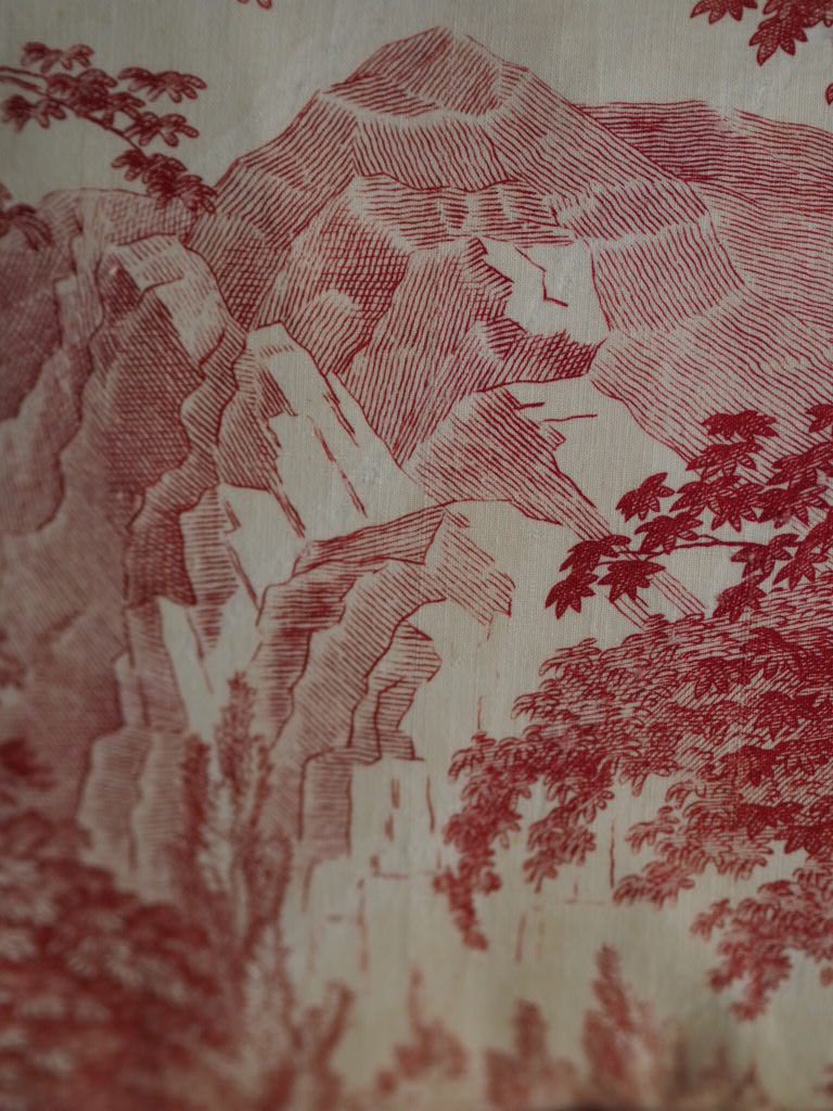 Toile de Nantes Noces du village- wedding cushion - Natalia Willmott