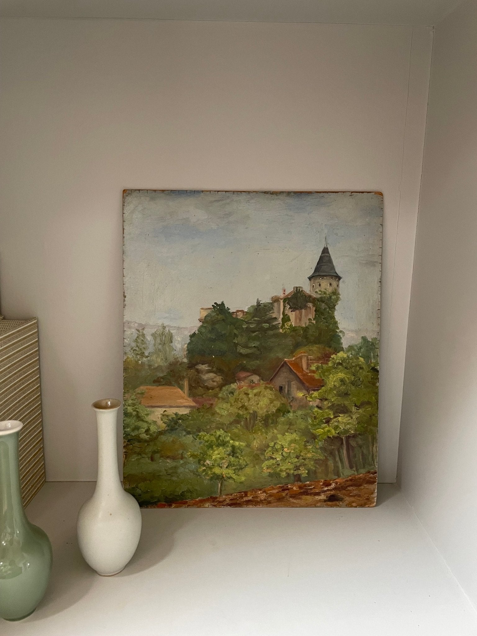 Village up a hill in France - Natalia Willmott