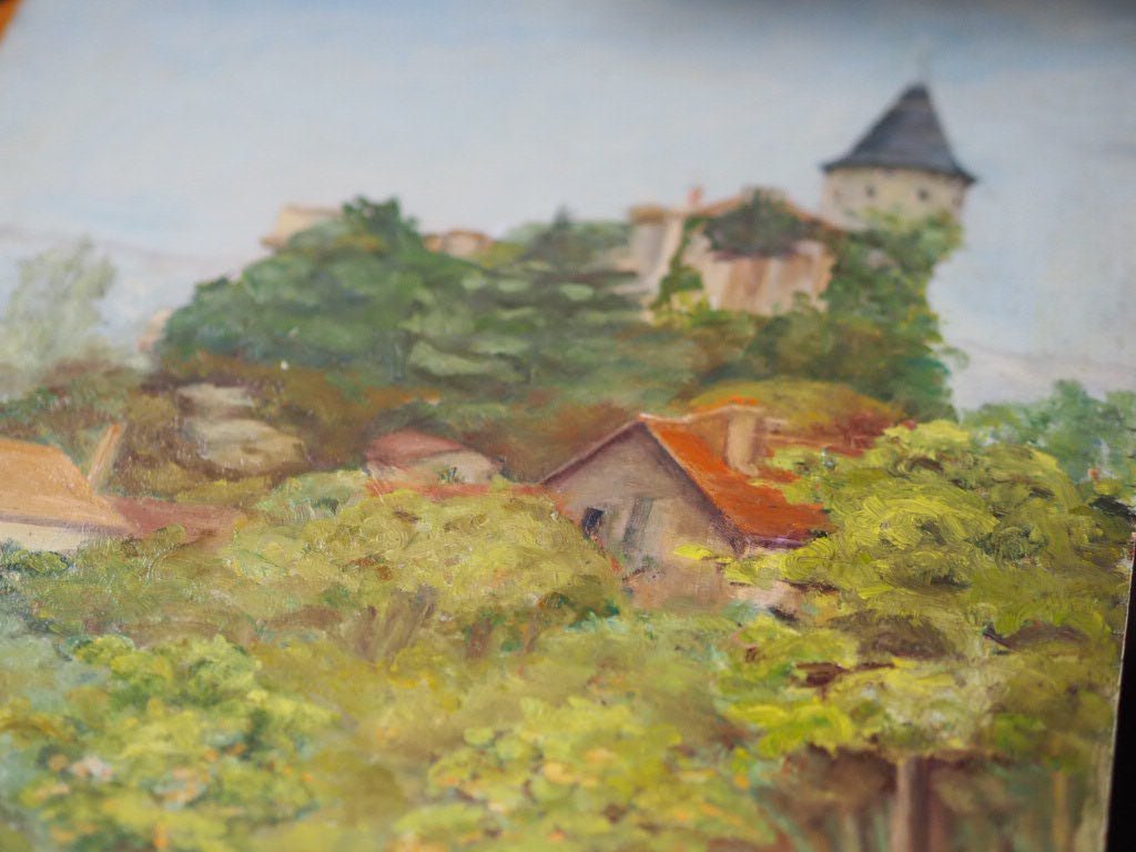 Village up a hill in France - Natalia Willmott