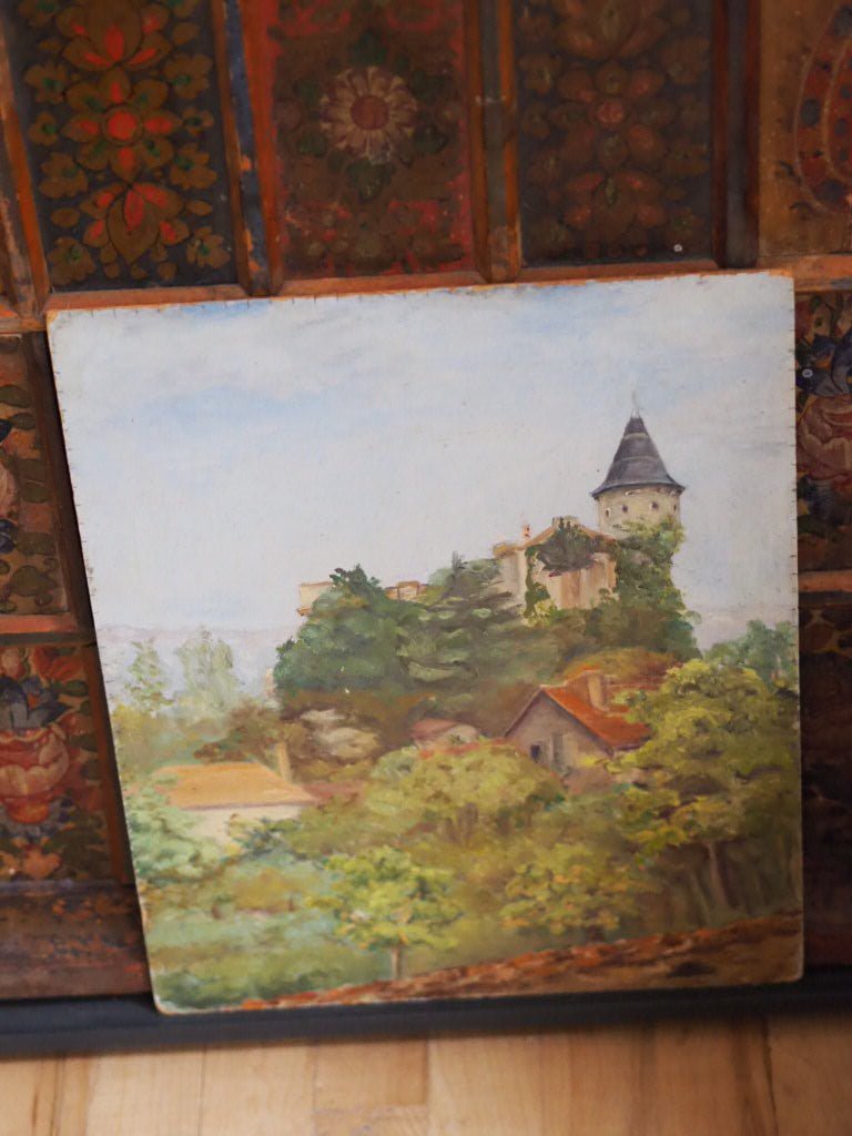 Village up a hill in France - Natalia Willmott