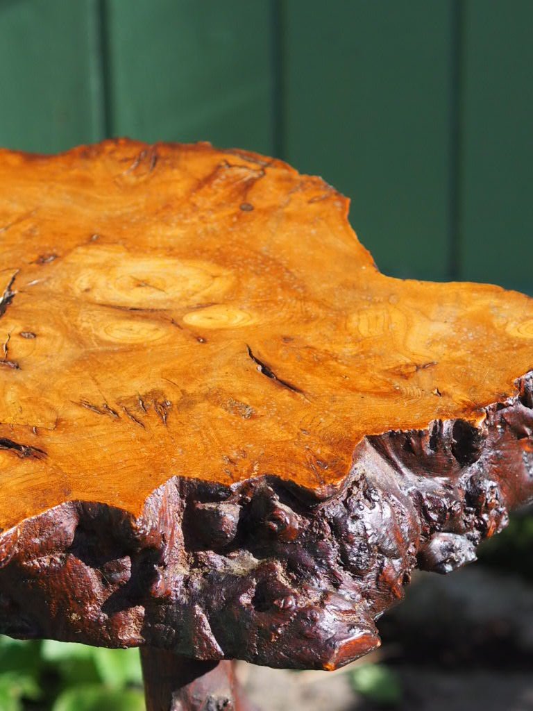 vintage Burwood Yew stool - Natalia Willmott