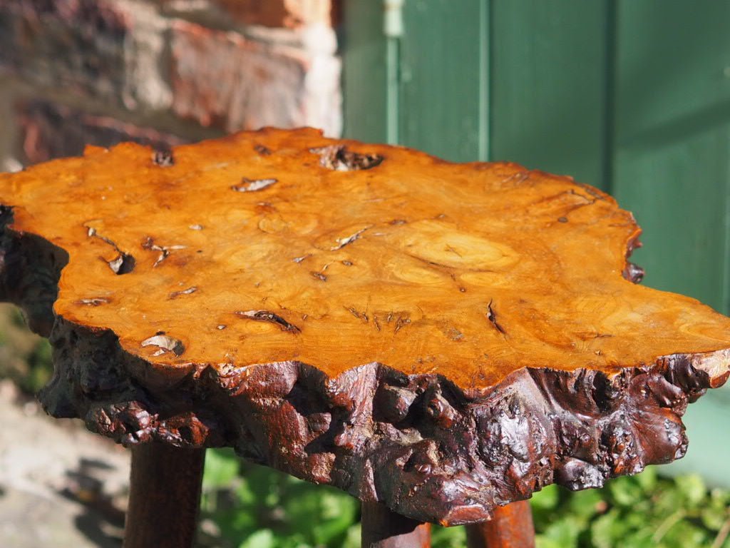 vintage Burwood Yew stool - Natalia Willmott