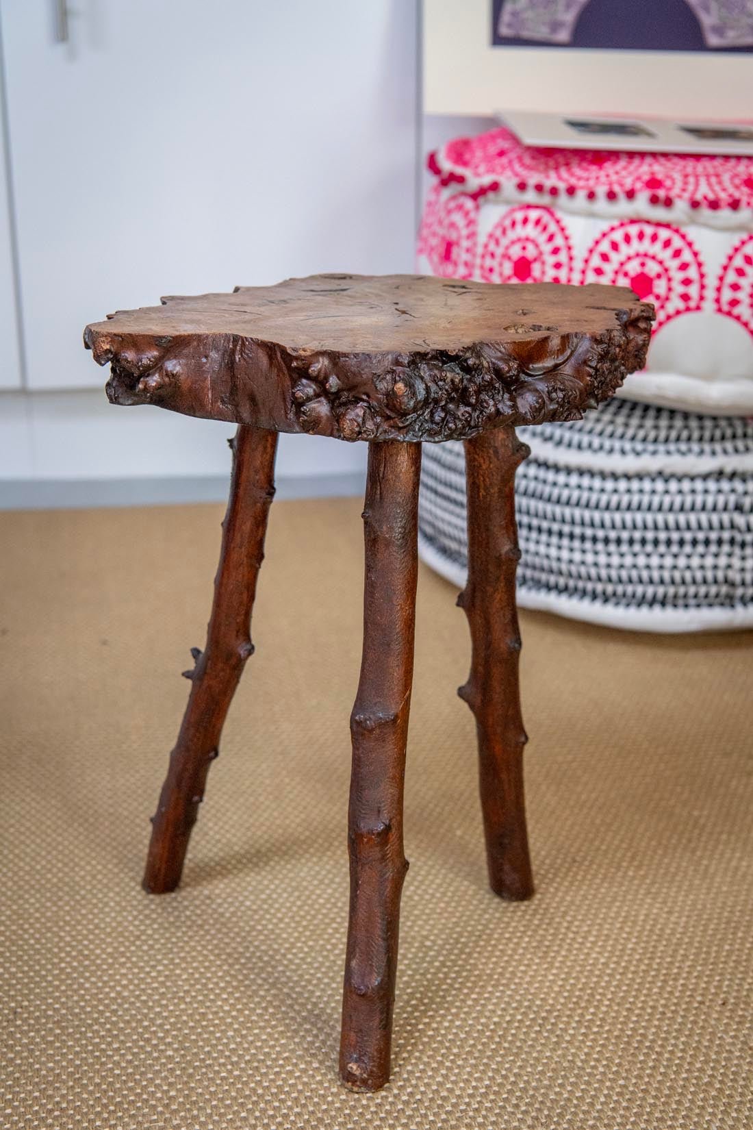 vintage Burwood Yew stool - Natalia Willmott