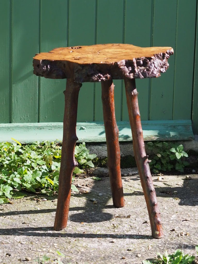vintage Burwood Yew stool - Natalia Willmott