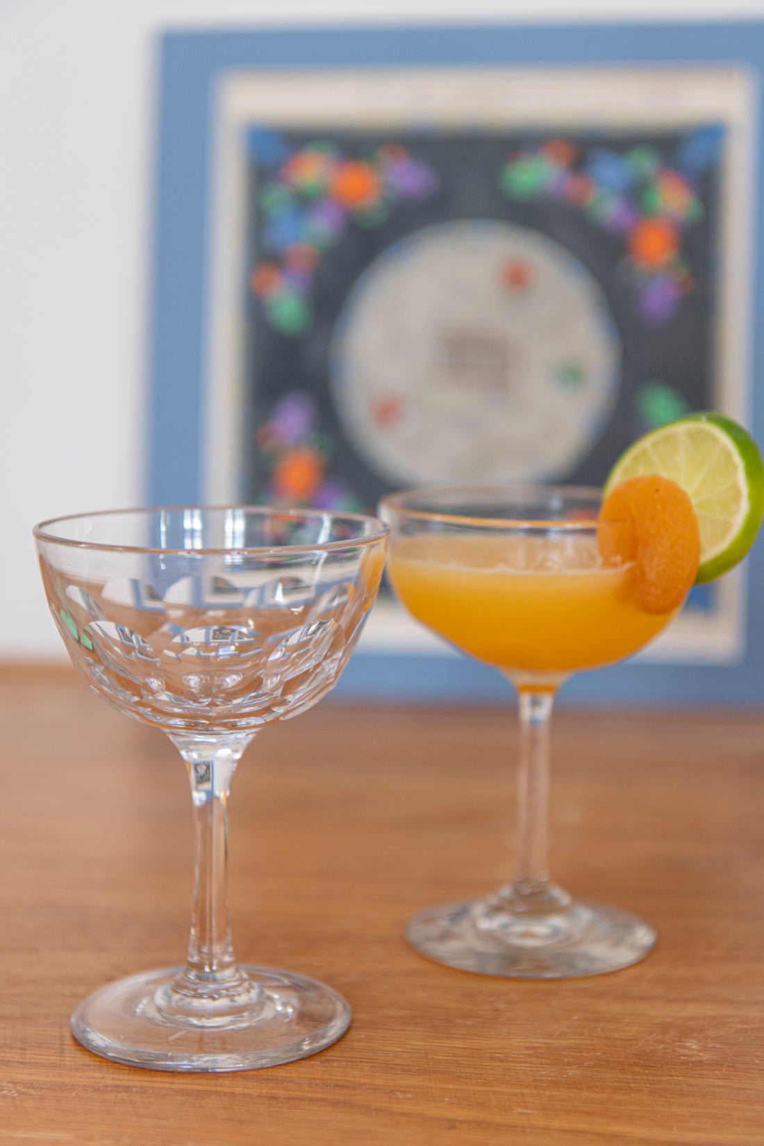 Vintage cut glass champagne saucer - Natalia Willmott