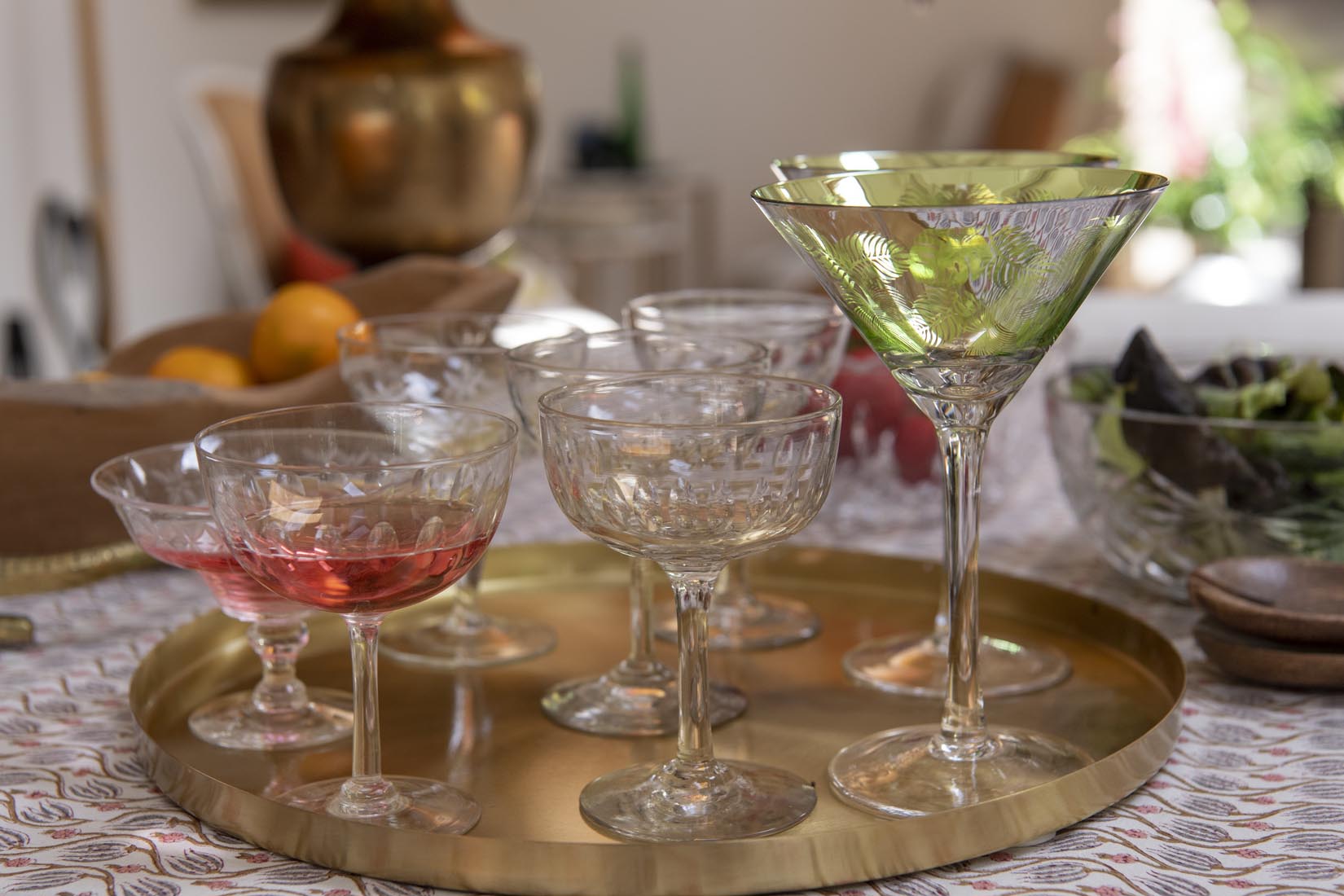 Vintage cut glass champagne saucer - Natalia Willmott
