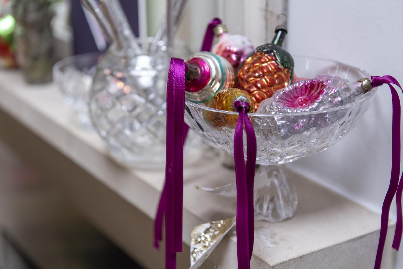 vintage cut glass footed bowl - Natalia Willmott