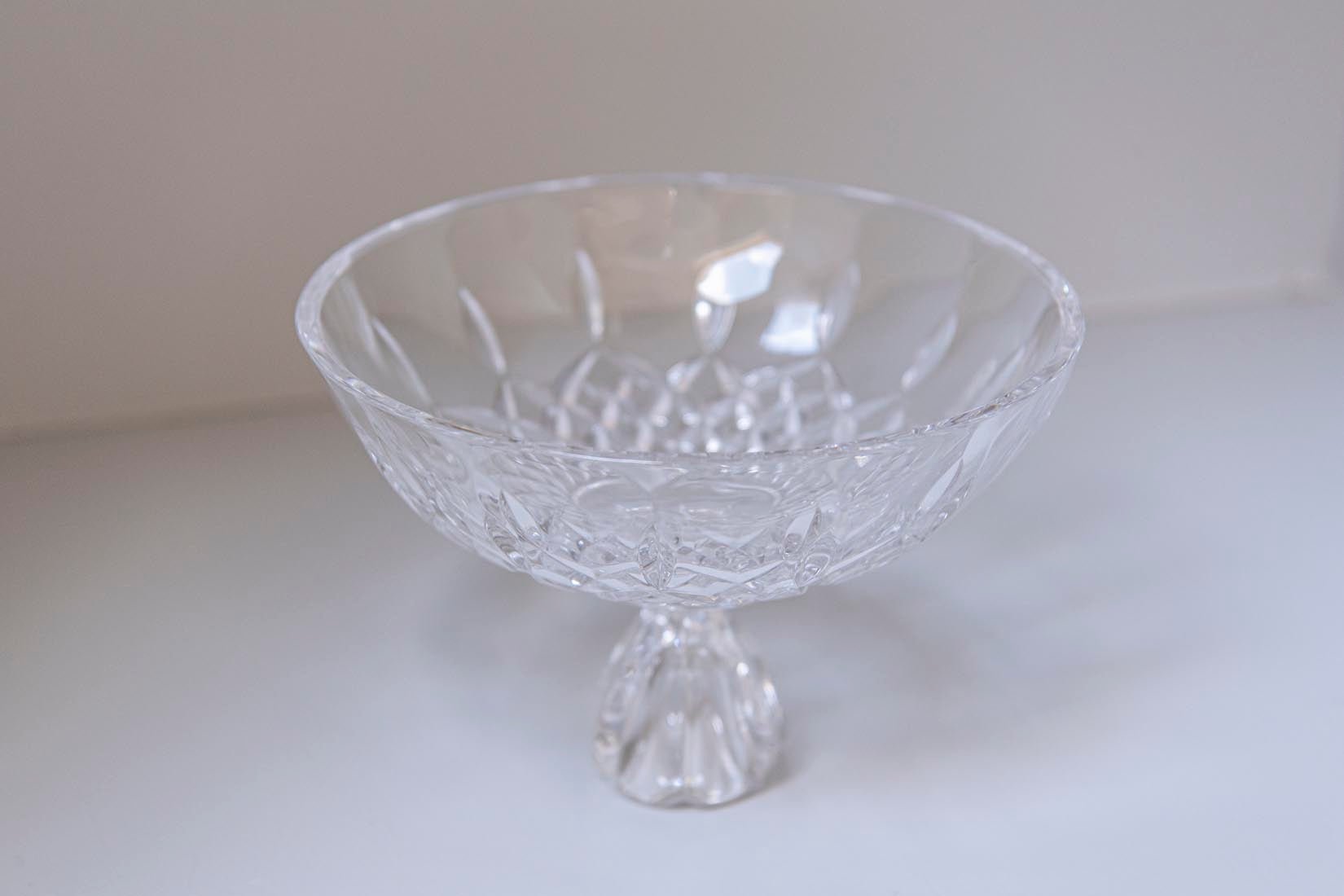vintage cut glass footed bowl - Natalia Willmott