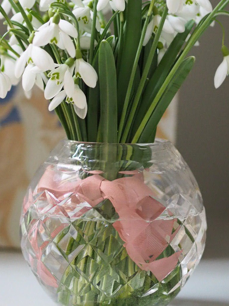 Vintage cut glass round vase - Natalia Willmott