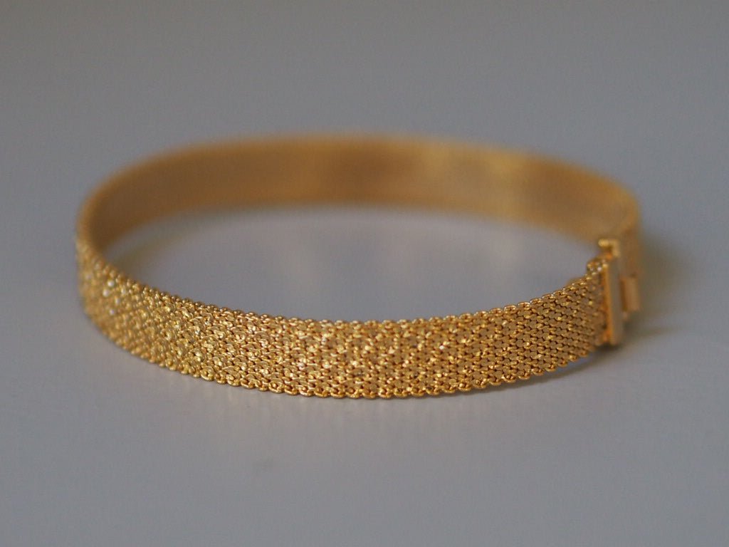 Vintage flex gold plate bracelet - Natalia Willmott
