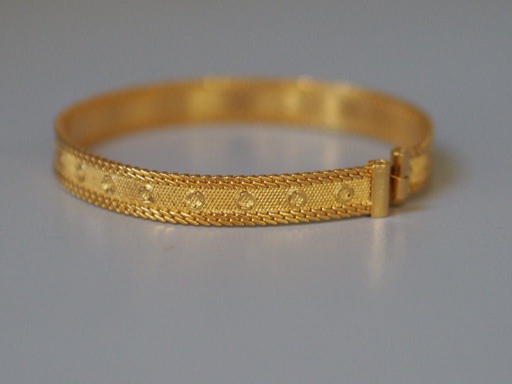 Vintage flex gold plate bracelet - Natalia Willmott
