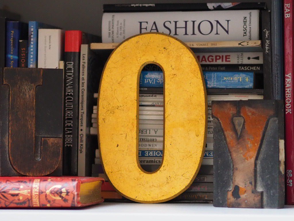 vintage printers block wooden printing letter - Natalia Willmott