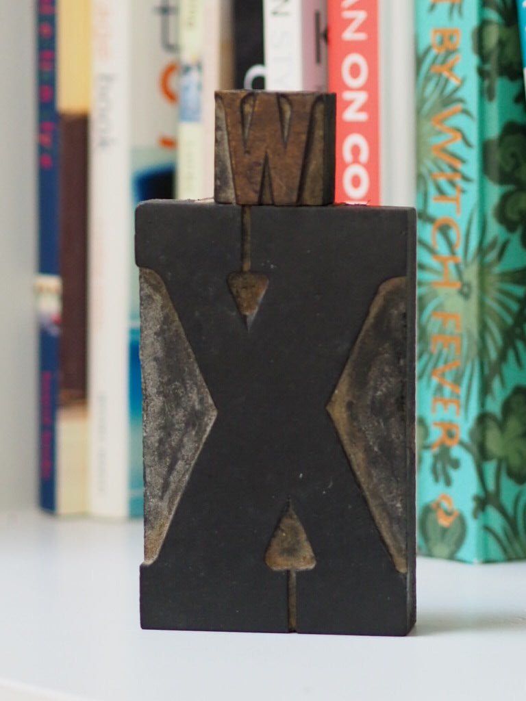 vintage printers block wooden printing letter - Natalia Willmott