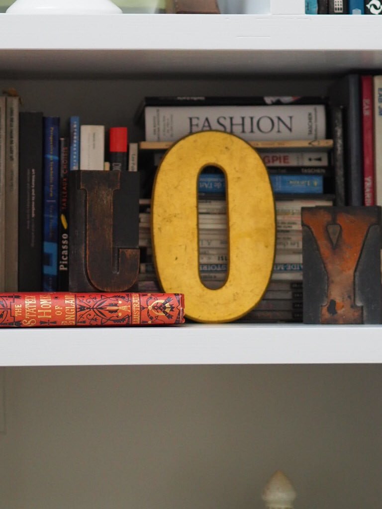 vintage printers block wooden printing letter - Natalia Willmott