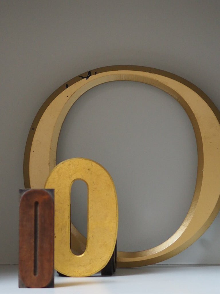 vintage printers block wooden printing letter - Natalia Willmott
