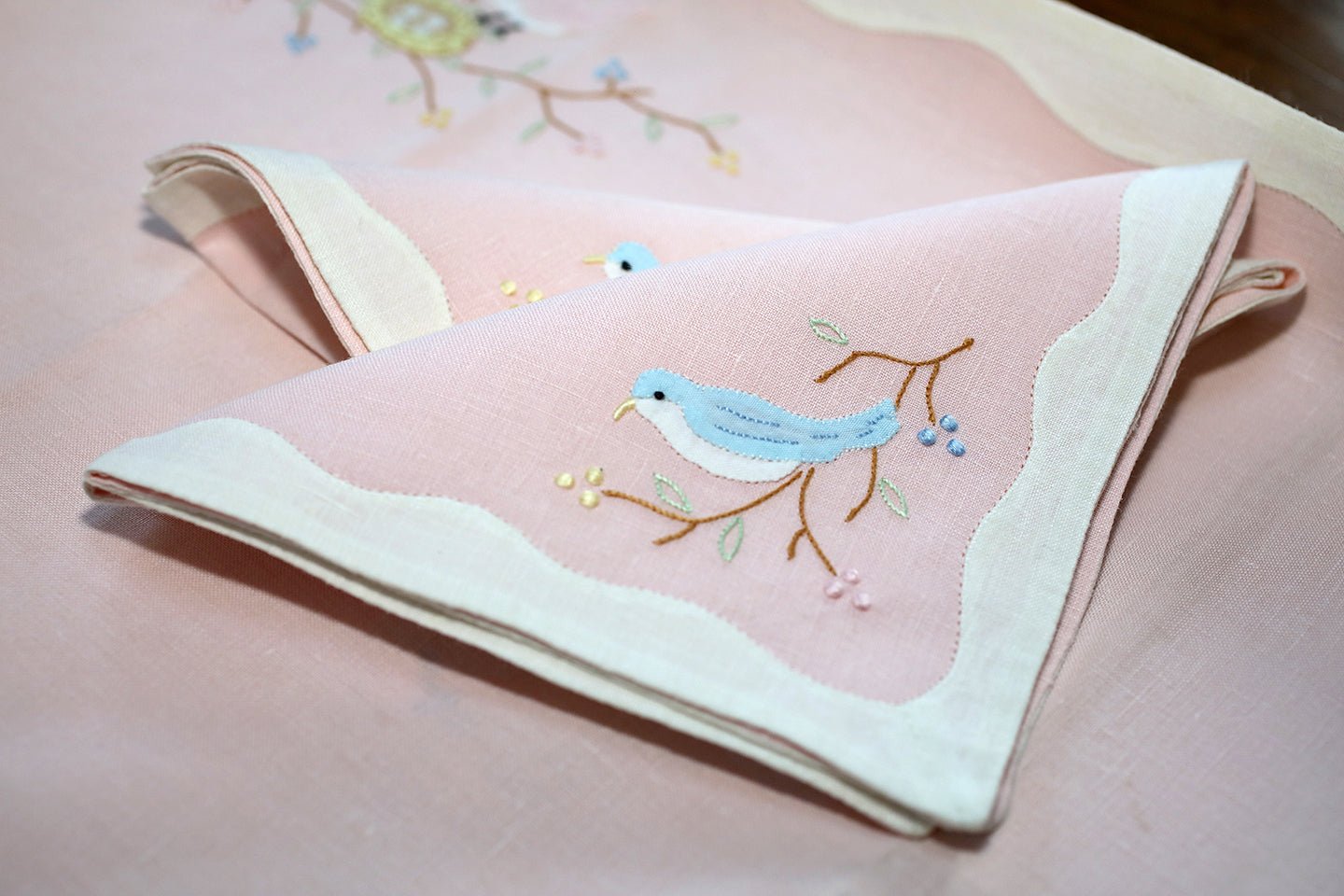 Vintage tray embroidered set - Natalia Willmott