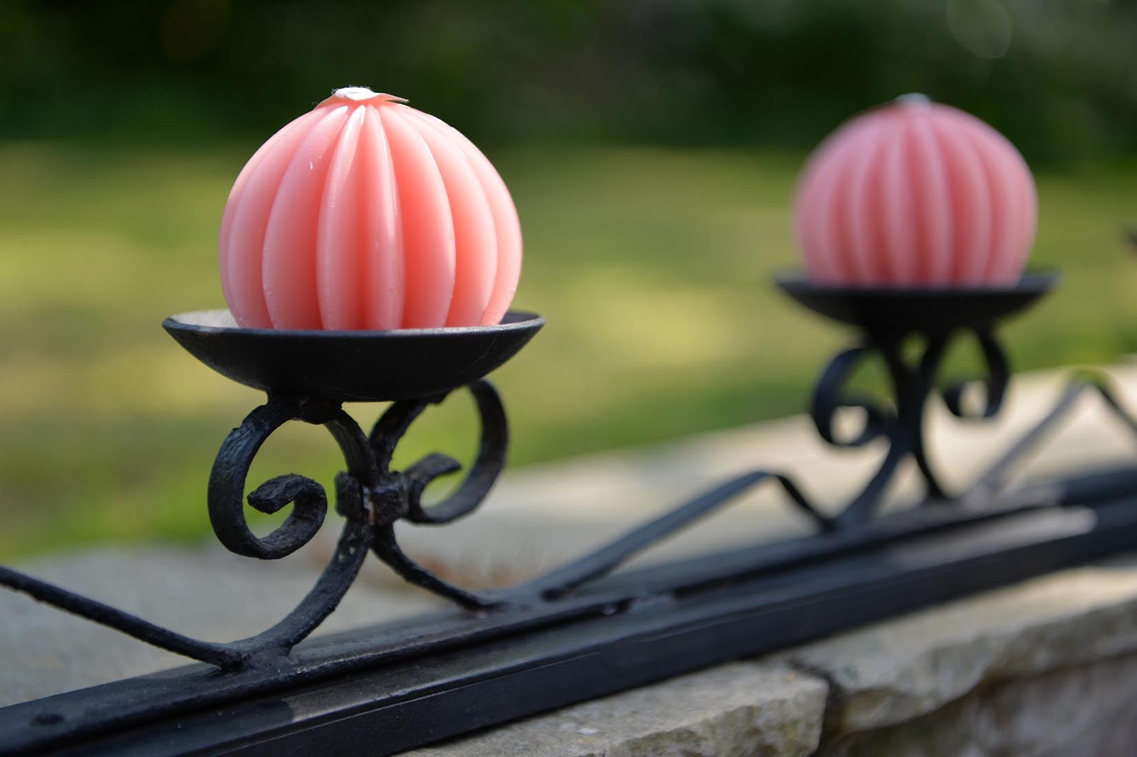 Wrought Iron Volutes candleholder - Natalia Willmott