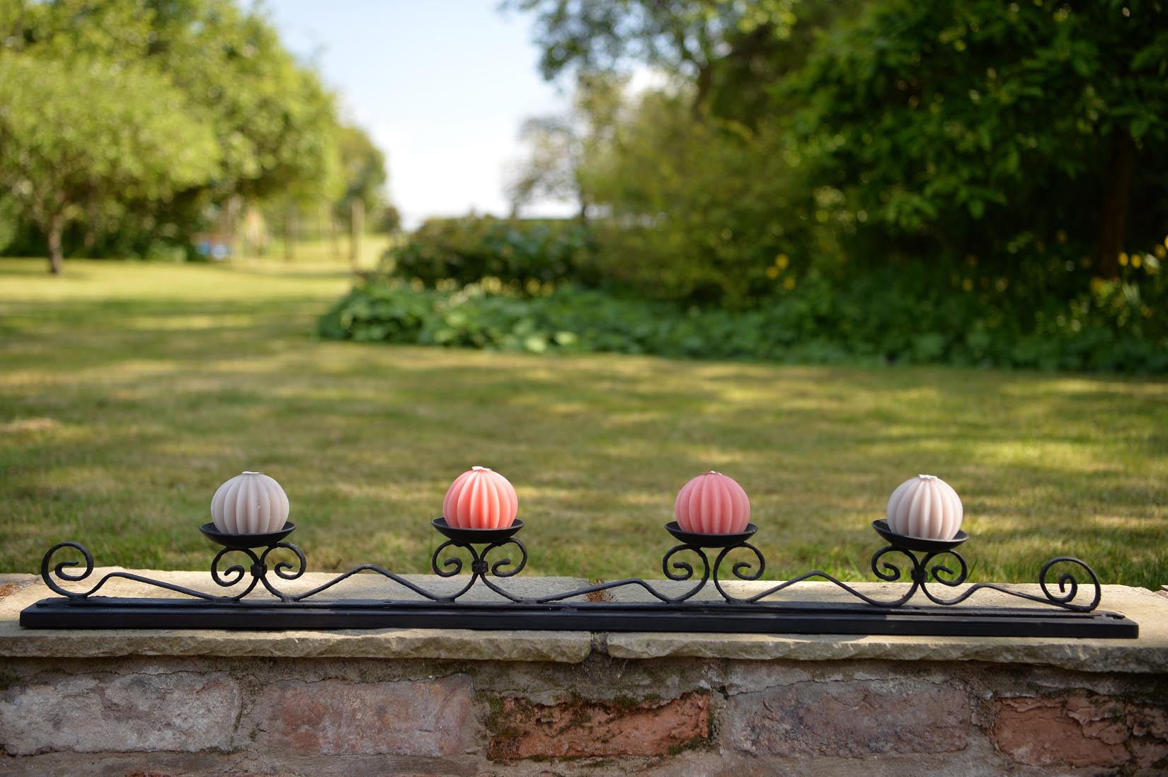 Wrought Iron Volutes candleholder - Natalia Willmott