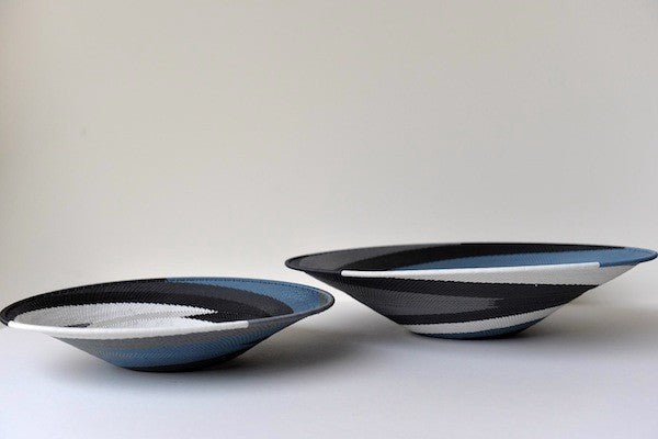 Zulu basket plate - blue (medium only) - Natalia Willmott