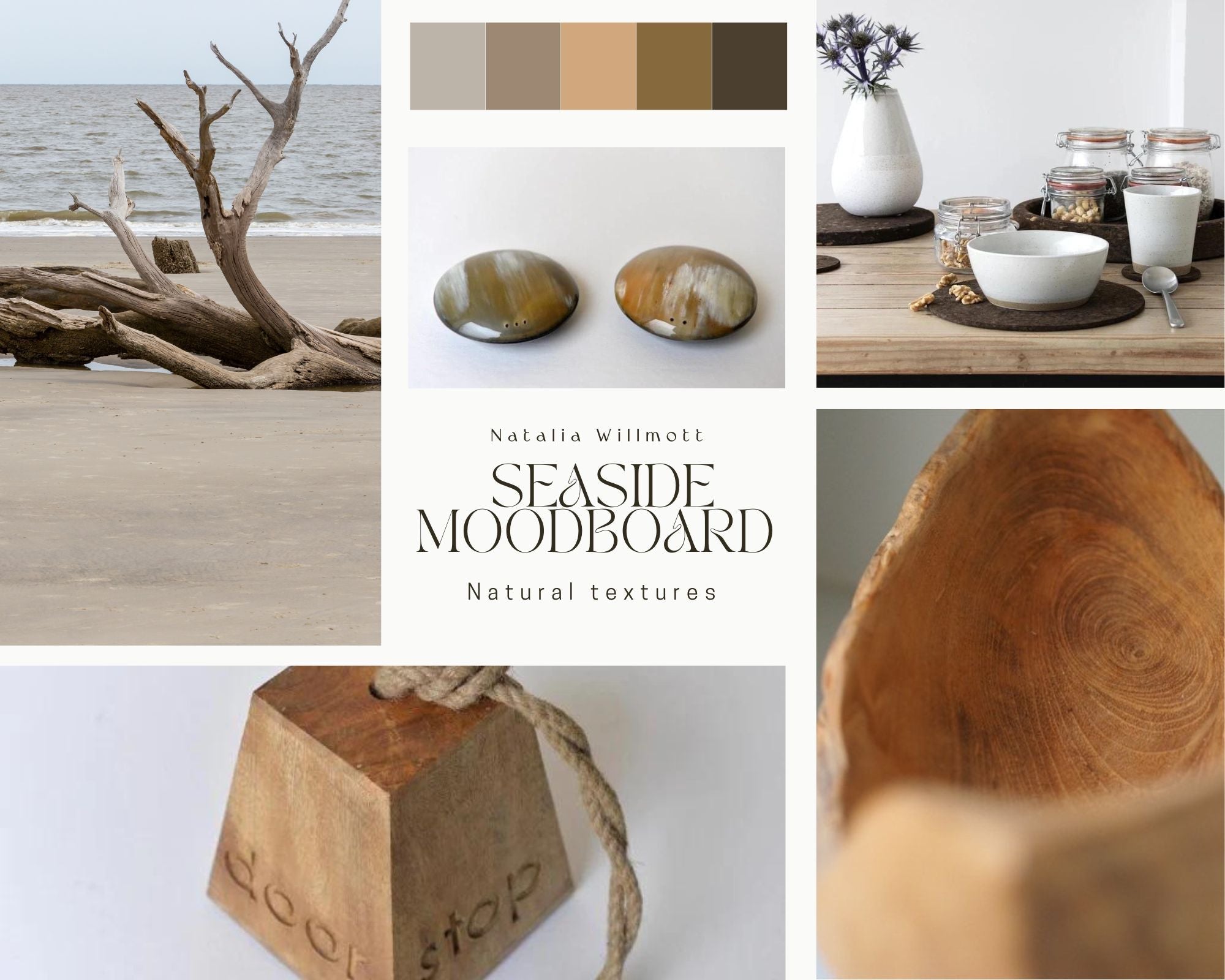 Seaside Moodboard- Natural textures – Natalia Willmott
