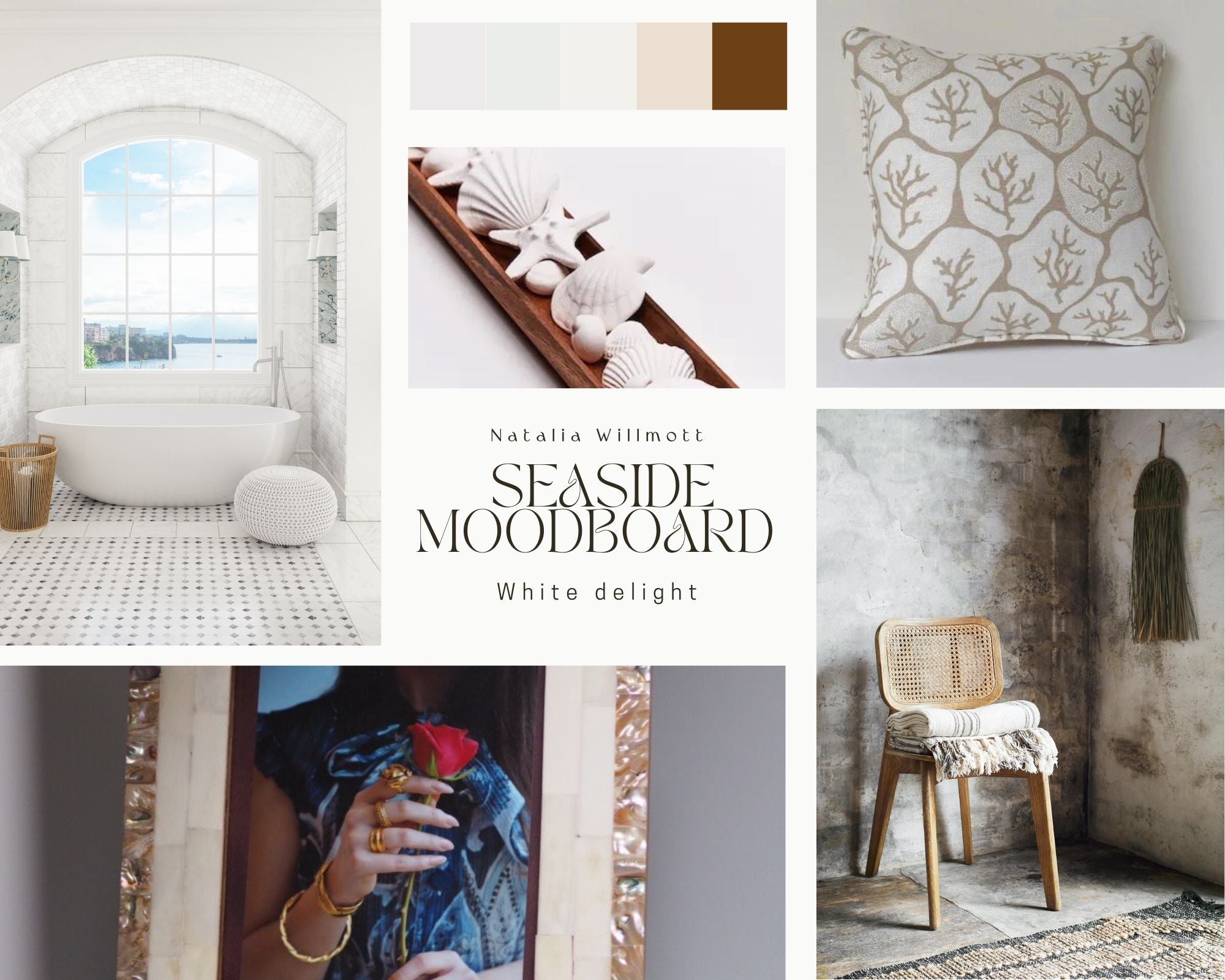 Seaside Moodboard- White delight – Natalia Willmott
