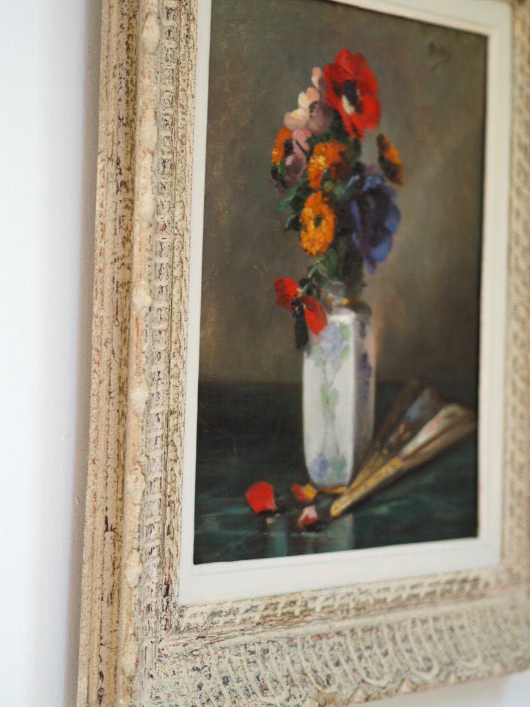 1920's French still life oil painting - Natalia Willmott