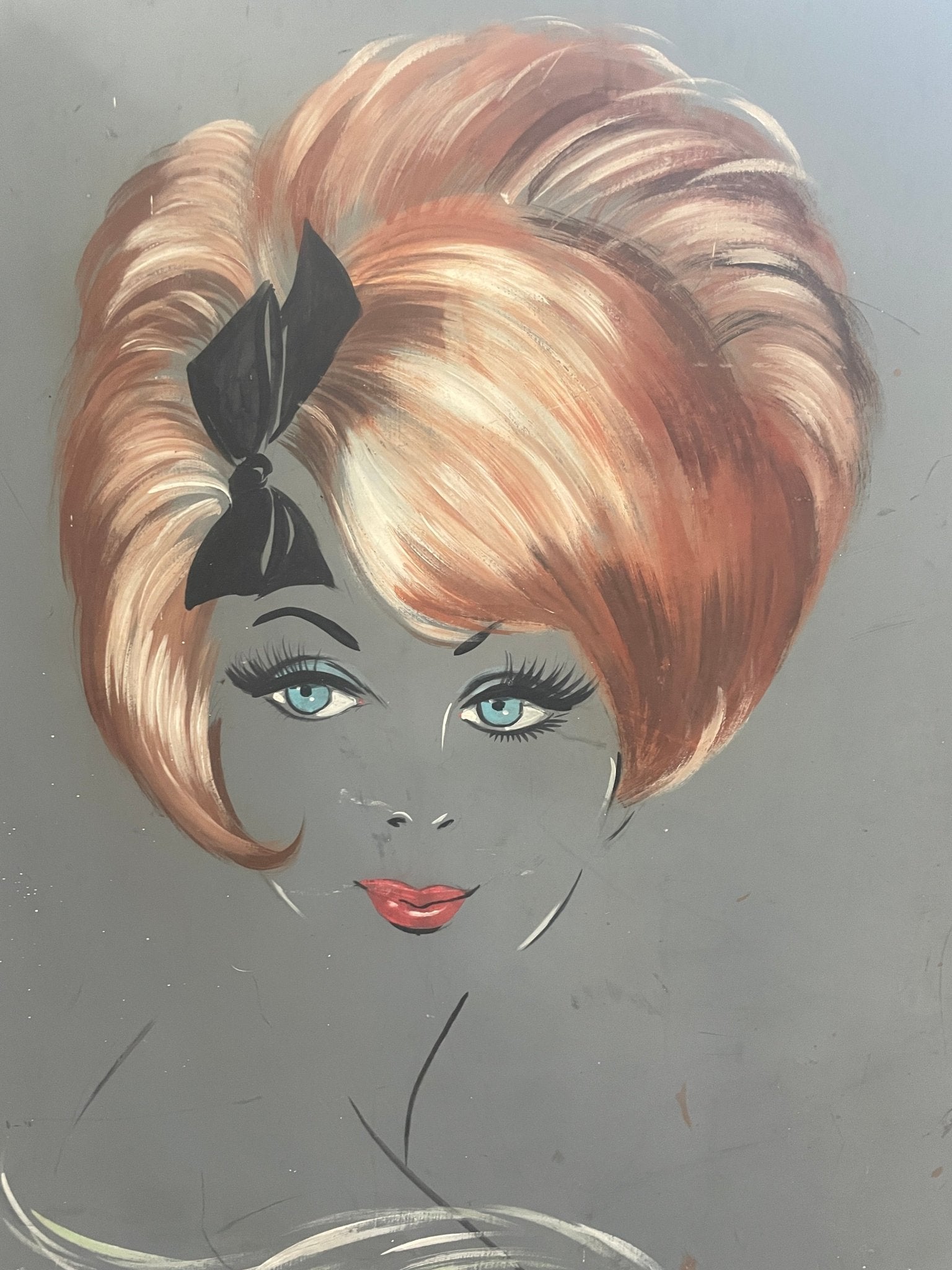 1960’s hairstyle portrait from a hair salon - Natalia Willmott