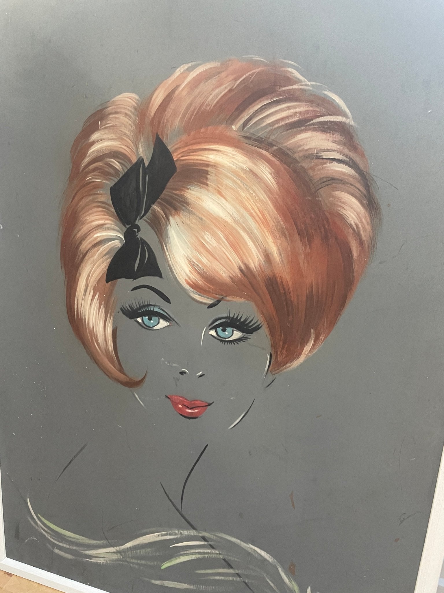 1960’s hairstyle portrait from a hair salon - Natalia Willmott