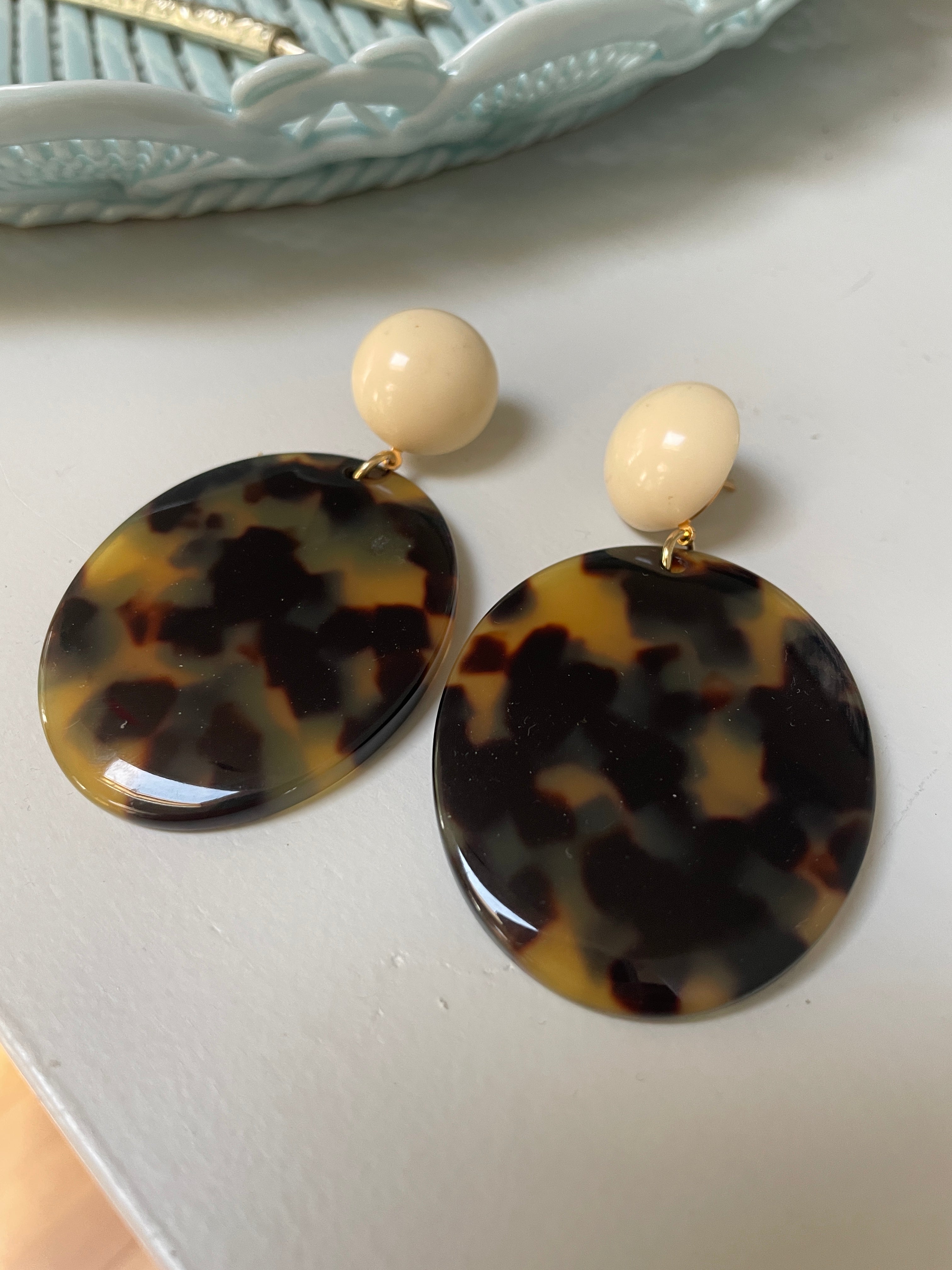 Large leopard design earrings - Natalia Willmott
