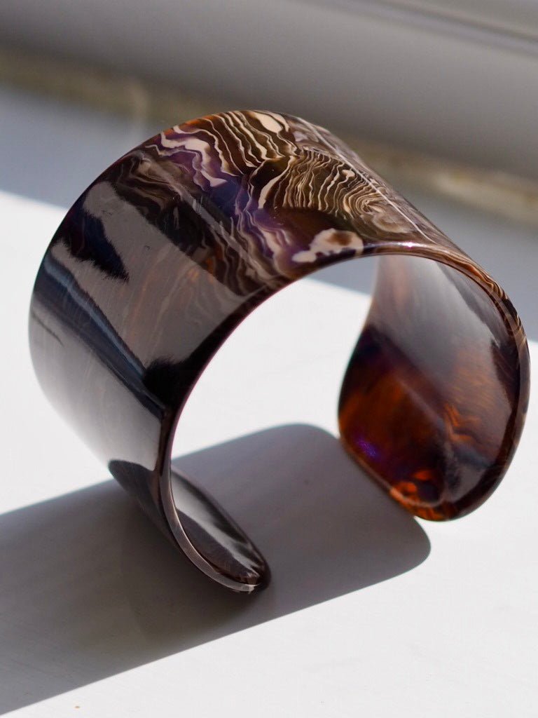 Acetate bangle - autumn colours - Natalia Willmott