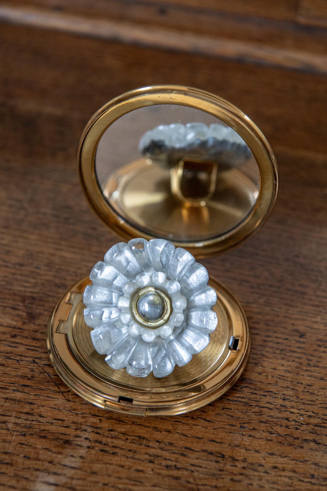 Adjustable flower ring “Dalina" silver - Natalia Willmott