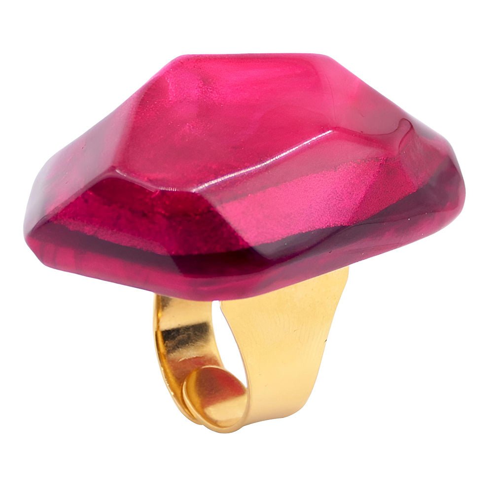 Adjustable ring “Diana" Pomegranate - Natalia Willmott