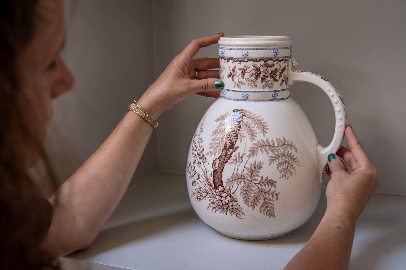 Antique Davenport oak jug - Natalia Willmott