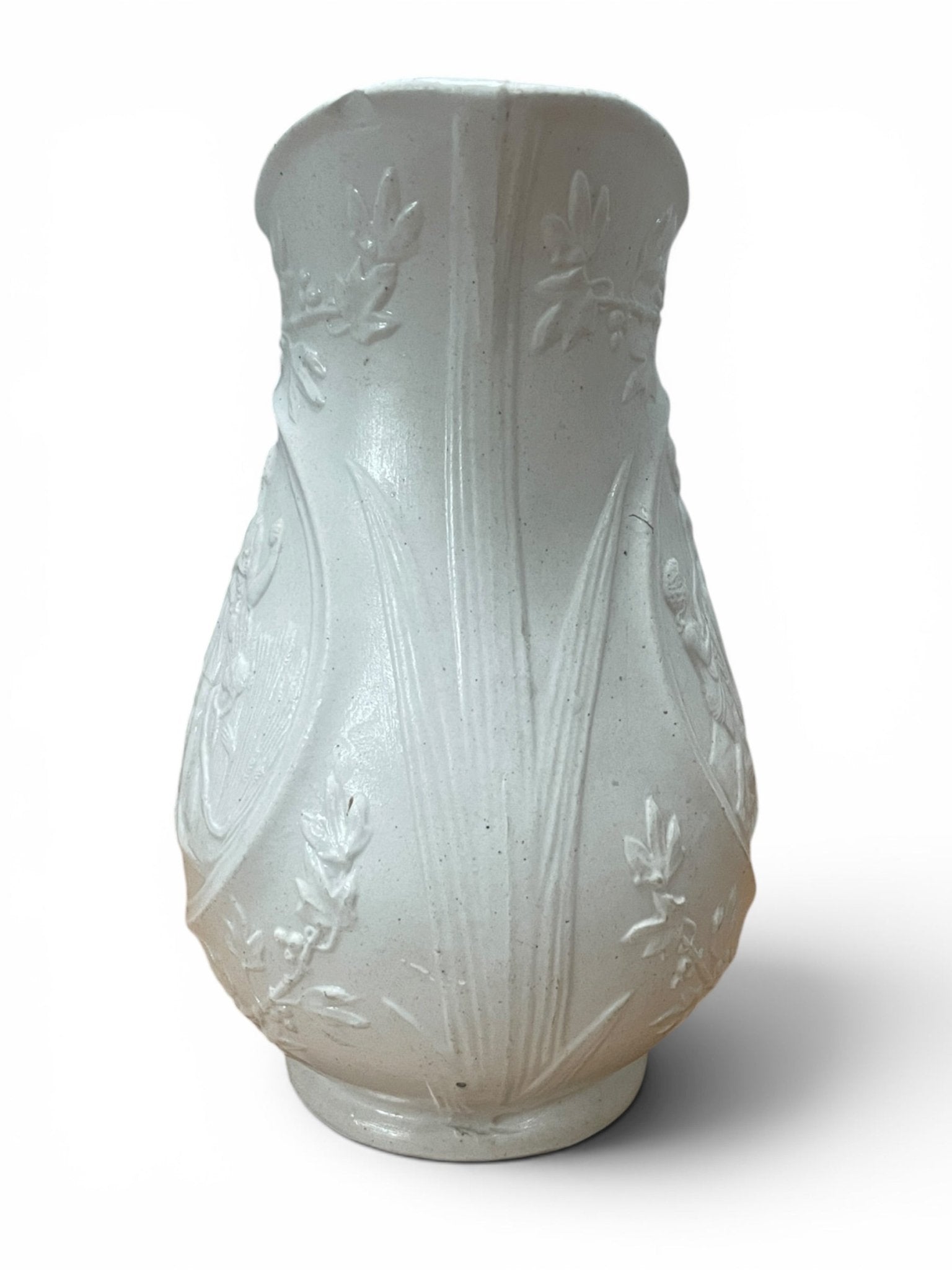 Antique Relief-Moulded Creamware Jug – Childhood (Spring) and Youth (Summer) - Natalia Willmott