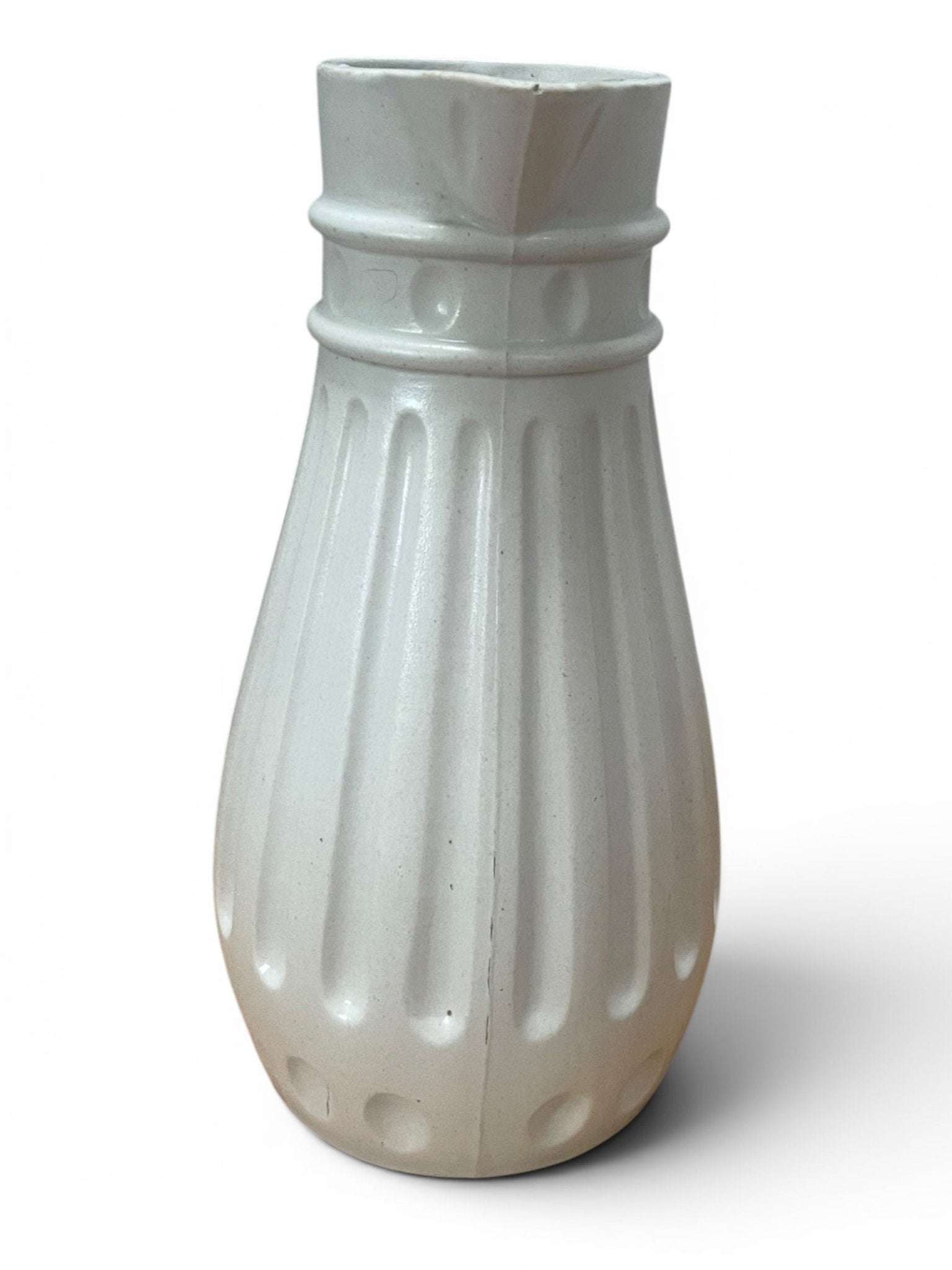 Antique Relief moulded jug Charles Meigh & Son Fluted design - Natalia Willmott