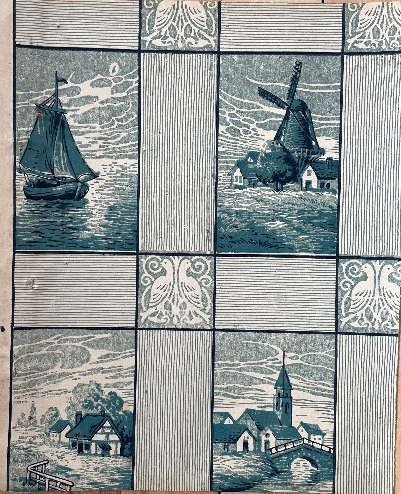 Antique wallpaper sample from 1924 - Natalia Willmott