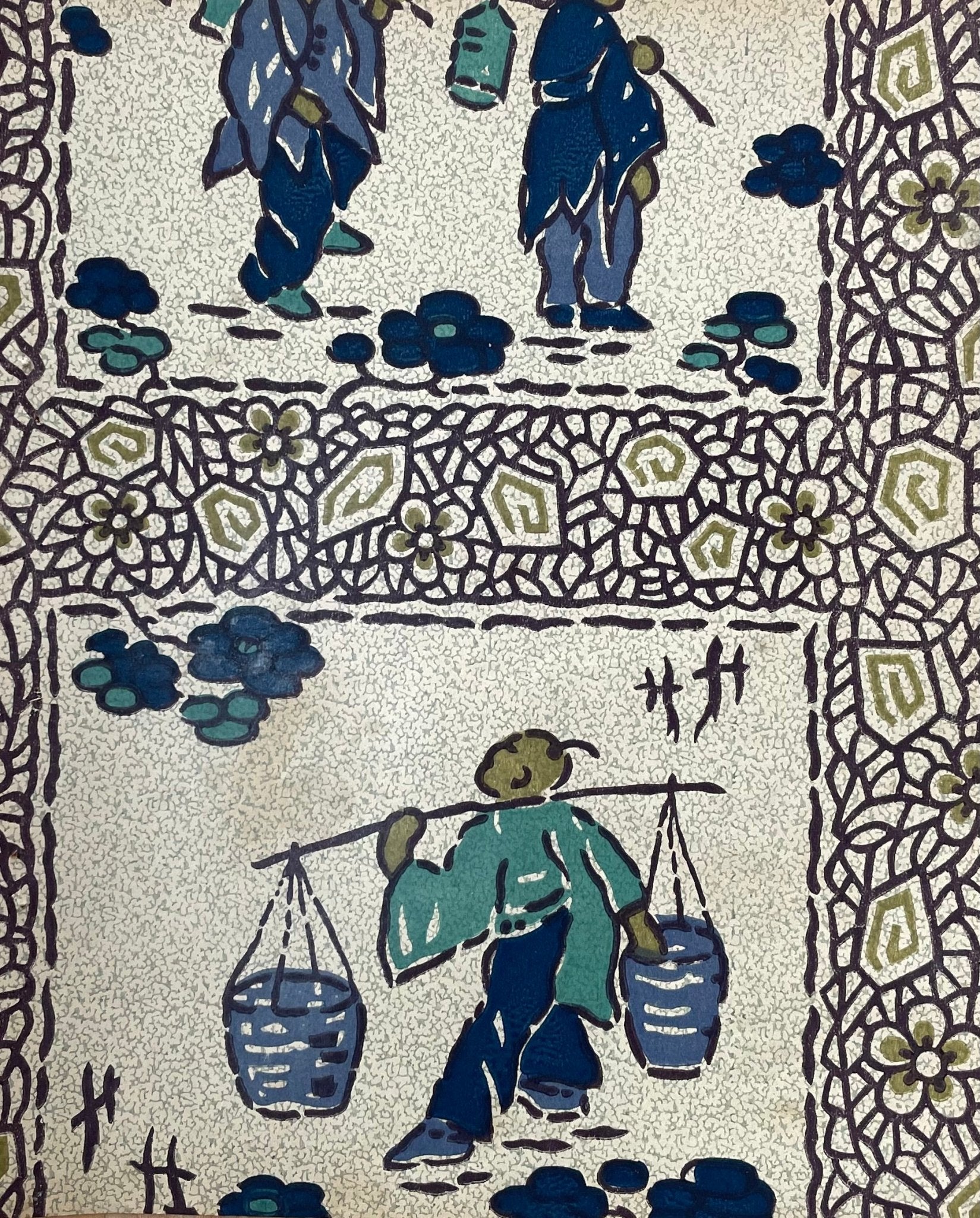 Antique wallpaper sample from 1924 - Natalia Willmott